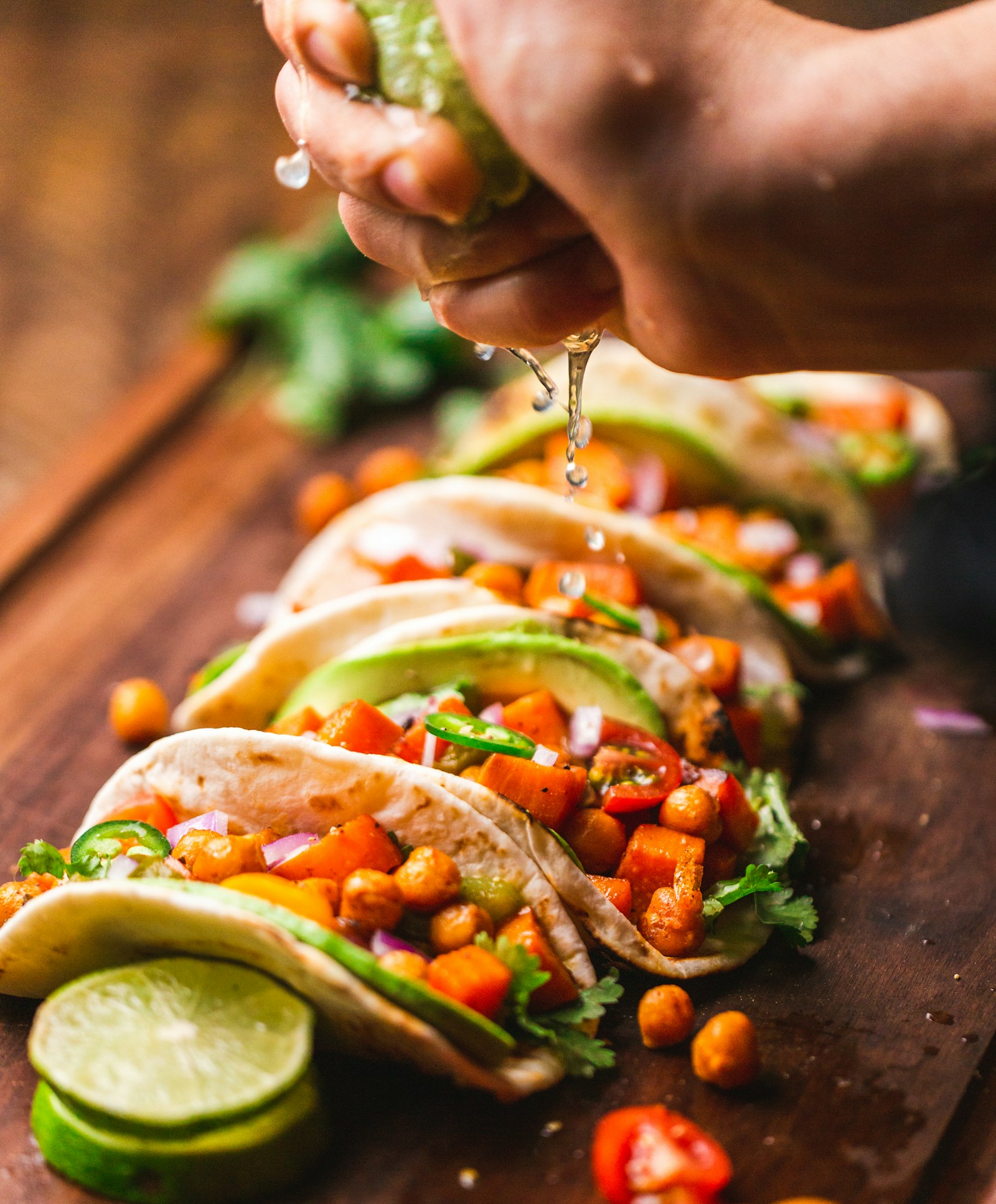 Illustrative tacos, illustrative food photography