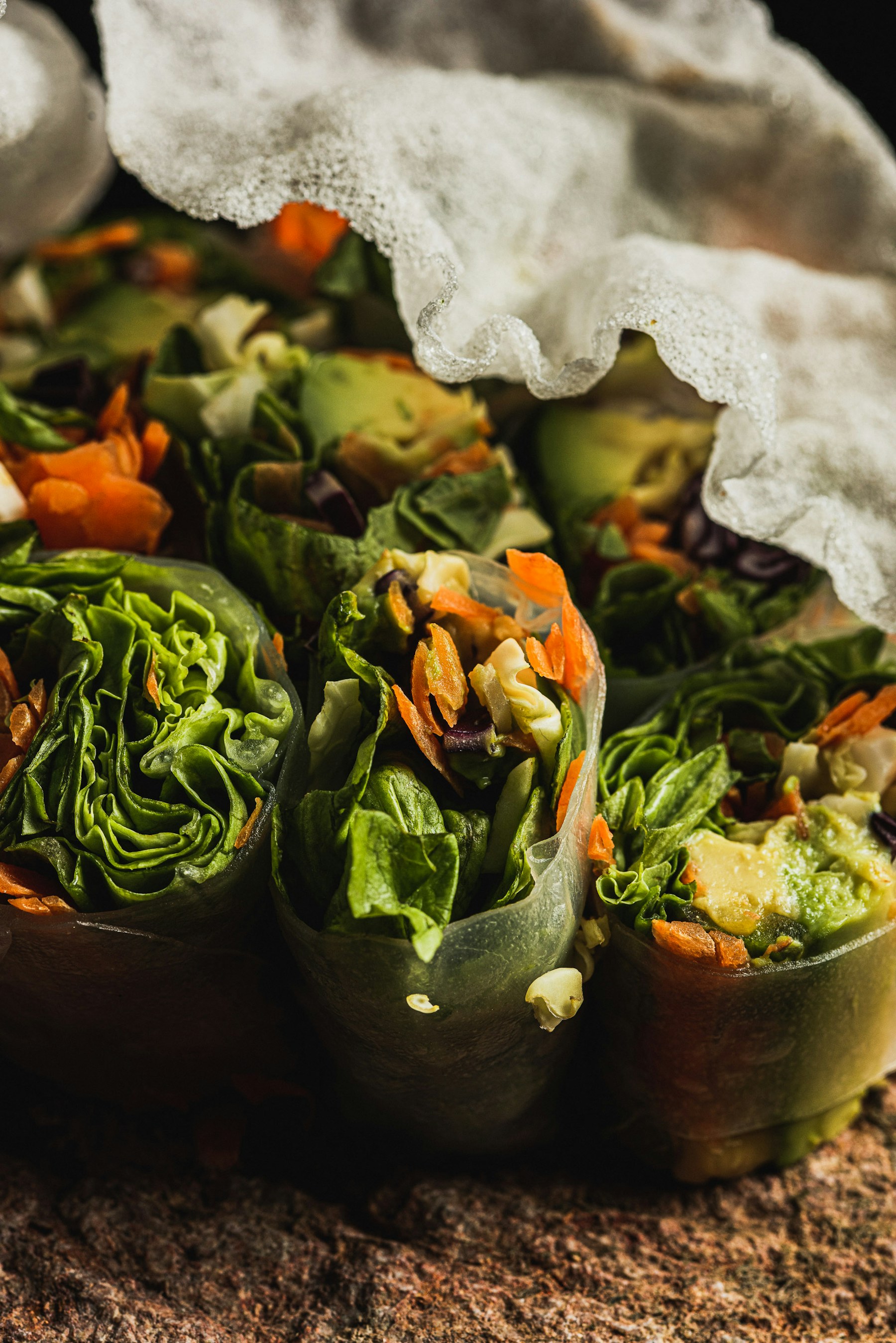 Fresh Vietnamese spring rolls